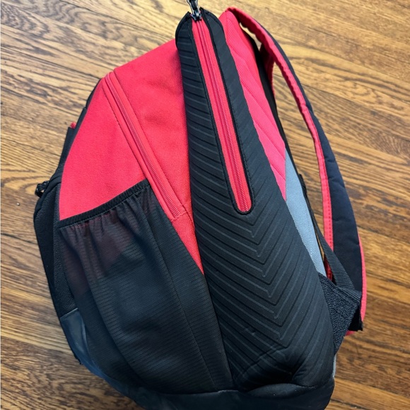 DeMarini Voodoo OG baseball backpack in scarlet red and black. - Picture 5 of 12
